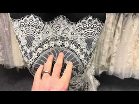 Elfenbeinfarbene Kordel-Raschelspitze - Jara