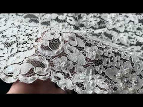 Elfenbeinfarbene Perlen- und Kordelspitze - Österreich (CF Annabel)