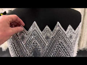 Elfenbeinfarbener Paillettentüll – Angola