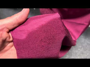 Dupion aus Polyester mit Satinrücken in dunklem Weinrot – Klarheit (P967)