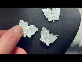 Pale Ivory Butterfly Applique - M4