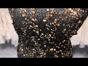 Netzstoff mit goldenen Pailletten – Casablanca