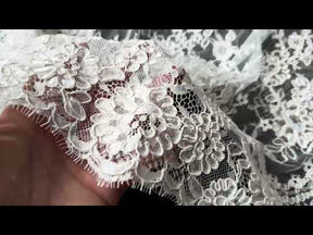 Hellelfenbeinfarbene Kordelspitze - Eloise