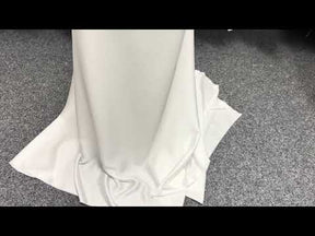 Elfenbeinfarbener Polyester-Krepp mit Satinrückseite – Nostalgic