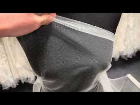 Elfenbeinfarbener Glitzertüll - Scalaway 