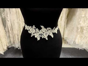 Ivory Corded Lace Applique - Expansion