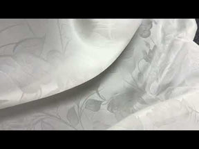 Elfenbein Großflächig 100% Seidenjacquard-Brokat - Candido
