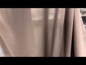 Taupefarbener Polyester-Chiffon-Stoff – Serendipity
