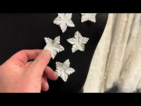 Blass-Elfenbeinfarbene Öko-Blumen mit 5 Blütenblättern - MM0031 (Beutel mit 144 Stück)