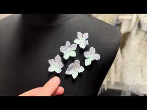 Weiße 5-blättrige Blüten - MM0030 (Beutel mit 144 Stück)