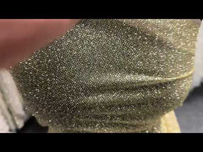 Schwarzer Glitzertüll - Glänzend