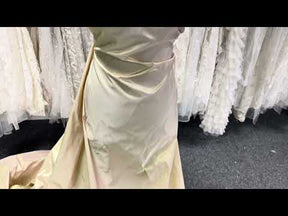 Pink/Grüner Polyester-Taft – P600