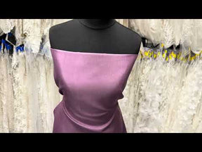 Amethyst-Dupion mit Polyester-Satin-Rückseite – Klarheit (P967)