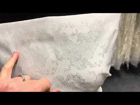 Elfenbeinfarbener Jacquardstoff – Antwerpen