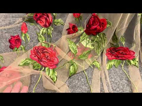 Nude bestickte Rosenspitze - EB5004