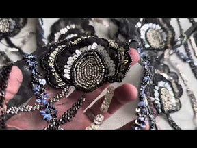 Schwarze Perlenspitze - Betty