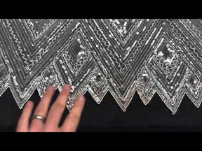 Elfenbeinfarbener Paillettentüll – Angola