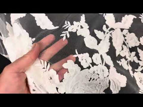 Elfenbeinfarbene Kordelspitze - Klatsch