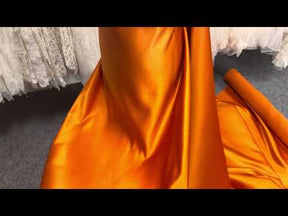 Oranger Polyestersatin - Contessa