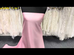 Heller Roséfarbener Stretch-Wollcrêpe aus Italien – PH4002
