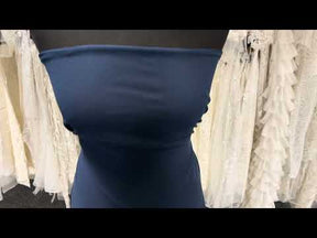 Marineblauer Polyester-Chiffon - Benevolence