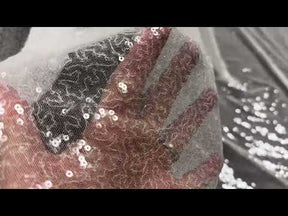 Elfenbeinfarbener Paillettentüll - Lawful