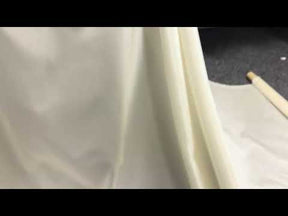 Elfenbeinfarbener Seiden-Organza-Taft - P607
