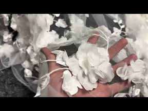 Ivory 3D Flower Lace - Helzel