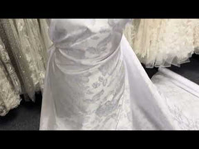 White Italian Jacquard - P666
