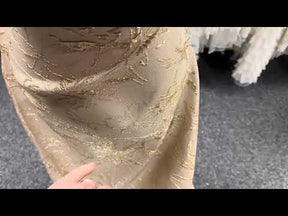 Champagner Jacquard Brokat - Calamity