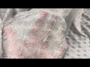 Elfenbeinfarbener, schimmernder Quastenstoff - Zuneigung