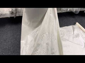 Dunkelelfenbeinfarbener Seiden-Dupion - Masquerade