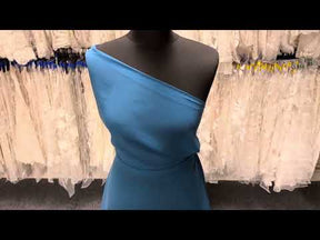 Blaugrüner Polyester-Chiffon-Stoff – Serendipity