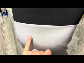 Silbernes Dupion mit Polyester-Satin-Rückseite – Klarheit (P967)