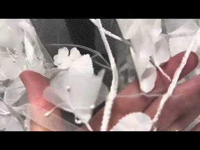 Elfenbeinfarbene 3D-Blumenspitze – Loveleen 