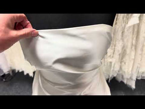 Elfenbein Polyester Duchesse Satin - P748