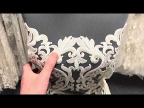 Elfenbeinfarbene bestickte Spitze - Forno