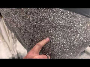 Silberner Glitzerstoff - Battenberg