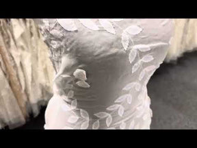 Elfenbeinfarbener Georgette mit Blumenmuster - Minnie