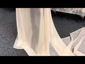Champagner-Polyester-Chiffon – Honesty