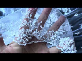 Weiße Perlenspitze - Ream