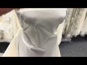 Elfenbeinfarbener Seiden-Organza-Taft - P607