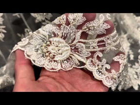 Elfenbeinfarbene Perlenspitze - Languid (CF Lucinda)