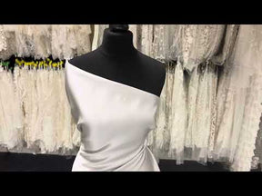 Oyster Polyester Duchess Satin – Supreme