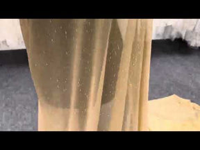 Goldfarbener Stretch-Glitzerstoff - Ballerina