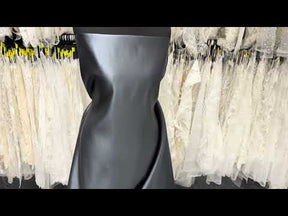 Gun Metal Grey Polyester Satin – Classique (CF)