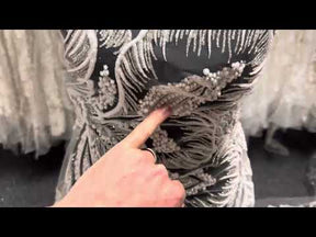 Elfenbeinfarbene Glitzerspitze – Leffy