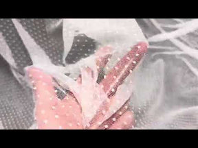 Elfenbeinfarbener Tüll mit Flecken - Madelaine (CF)