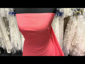 Korallenfarbener Polyester-Chiffon – Benevolence