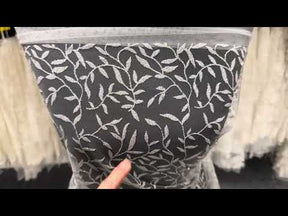 Elfenbeinfarbener Glitzertüll - Jimpy